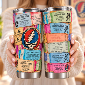 Grateful Dead 20oz Tumbler - Personalized Gifts For Music Fans Tumbler 04NATI261026