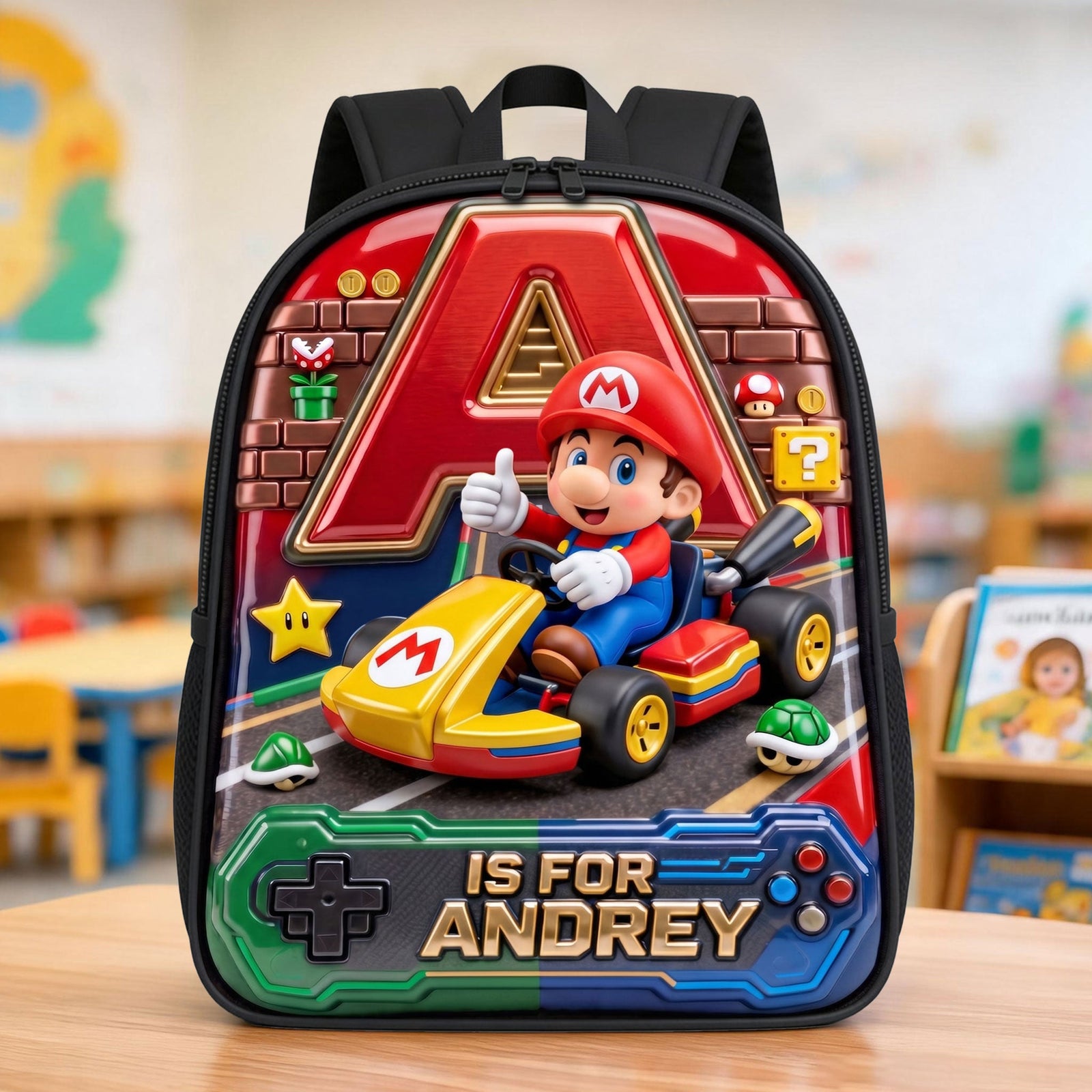 Racing To Back To School Day School Bag - Personalized Gifts For Kid 04qhti070726