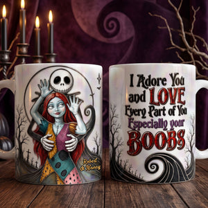 Spooky Naughty Couple Coffee Mug - Personalized Halloween Gifts For Couple 04ohti030926