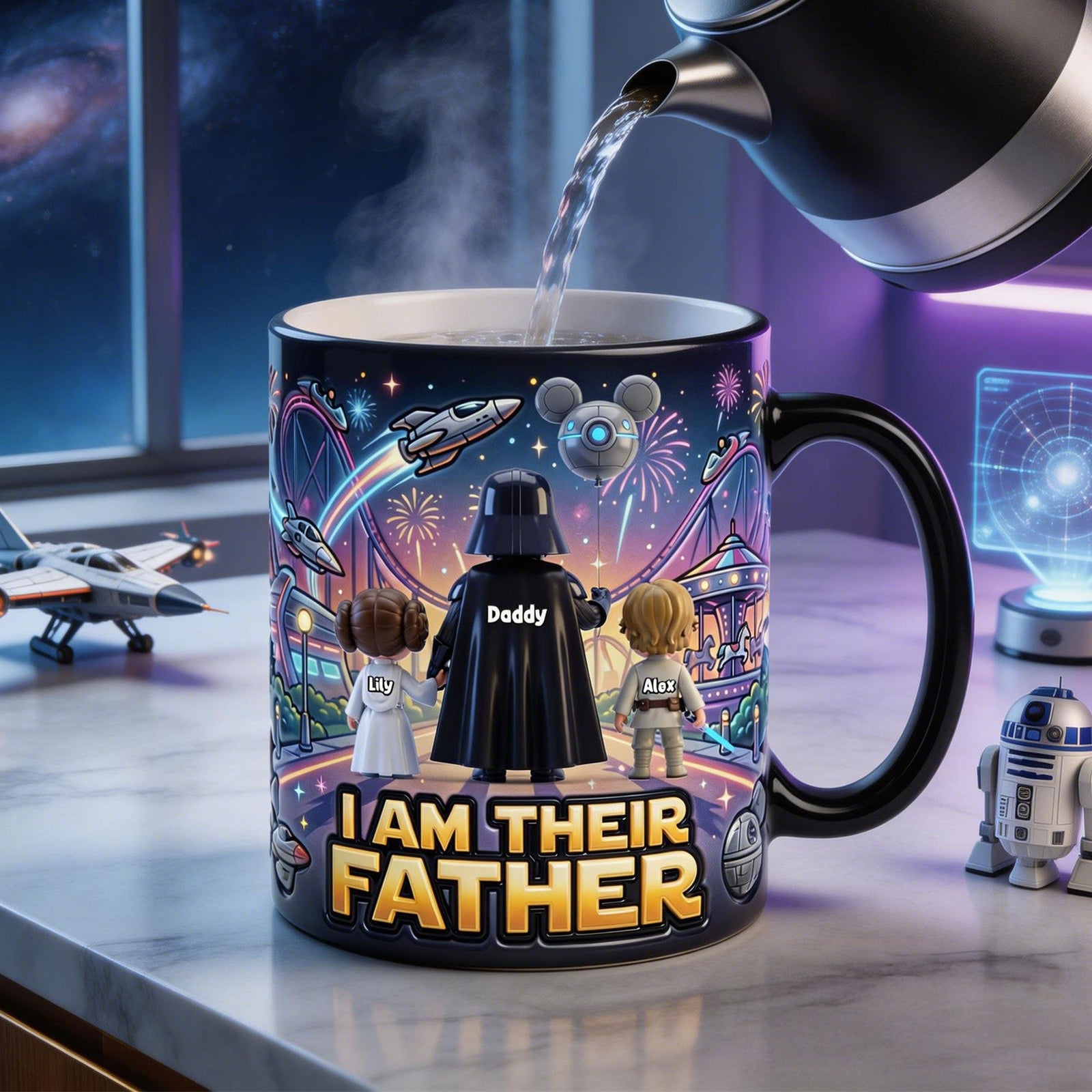 Epic Warrior Dad Magic Coffee Mug - Personalized Gift For Dads 01NATI090526