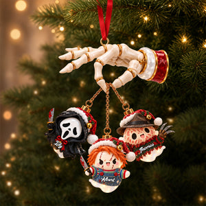Hanging Christmas Boo Ornament - Personalized Gifts For Horror Fans Christmas Ornament 01PATI280926