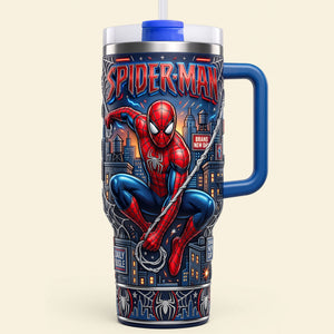 Unique Colorful 40oz Tumbler With Handle - Personalized Gifts 06NATI050826