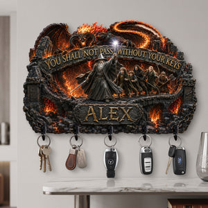 You Can Not Pass Without Your Keys Acrylic Key Hanger - Personalized Gifts 01hati160726