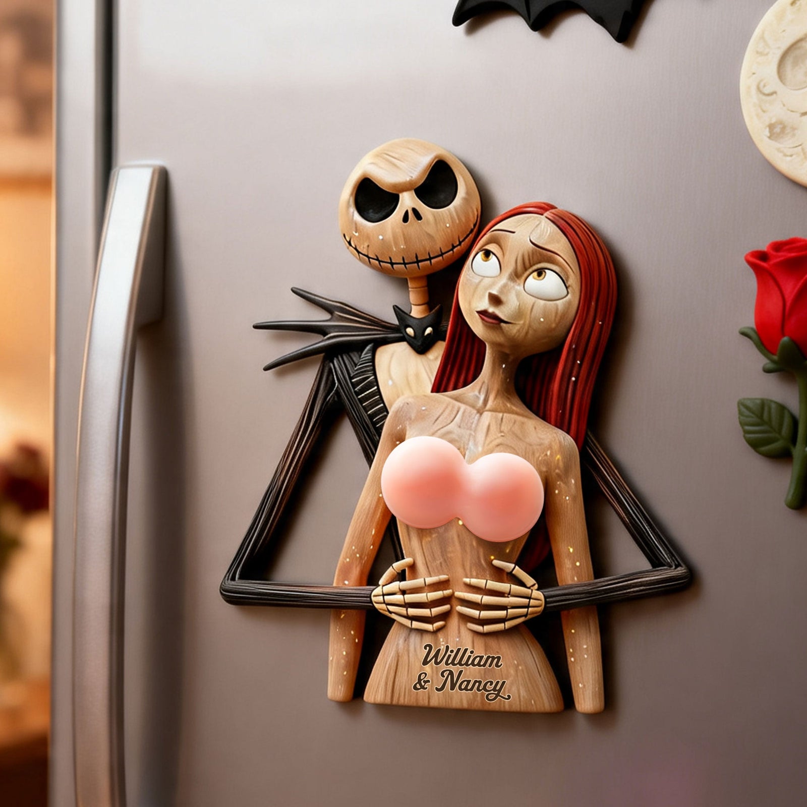 Eternal Love Anti-collision Acrylic Fridge  Magnet - Personalized Couple Gift 03ohti190626