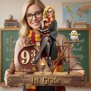 Enchanted Academy Teacher Plaque - Personalized Gift For Teachers 01NATI010626