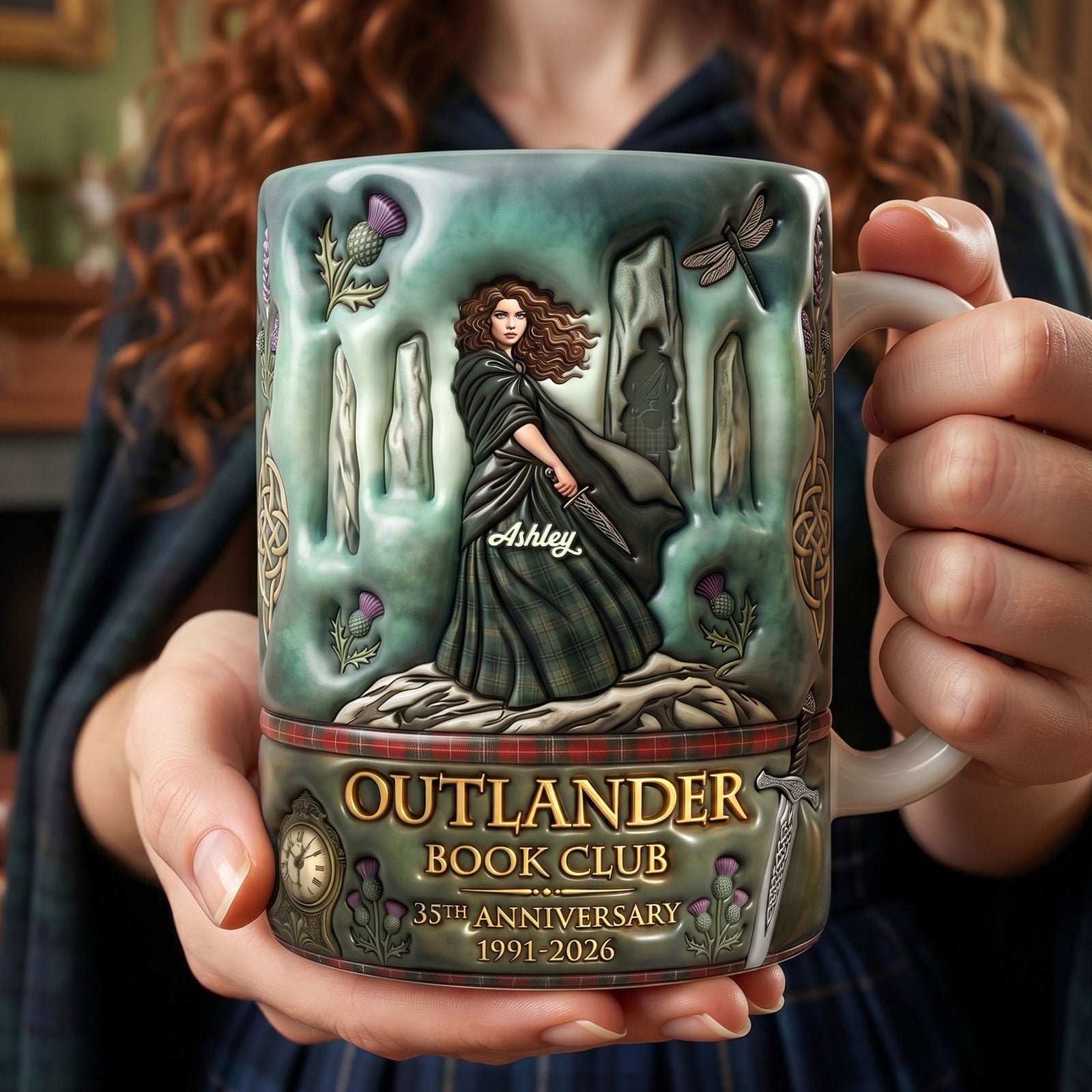 Reading Through Time Coffee Mug - Personalized Gifts 01QHTI240626