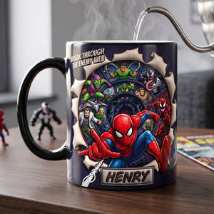 Masked Web Hero Magic Mug - Personalized Gifts For Movie Lovers 02hati070826