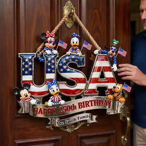 USA Birthday Family Acrylic Sign - Personalized Gifts For Family 04qhti290526