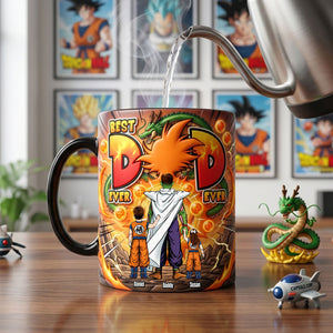 Legend Fighter Dad And Kids Magic Ceramic Coffee Mug - Personalized Gifts For Father's Day Magic Mug 04HUTI120526