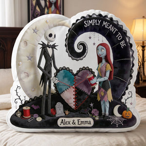 Gothic Skeleton Couple Pillow - Personalized Gift For Couples 03HATI050826