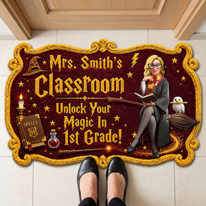 Unlock Teaching Potential Custom Shaped Doormat - Personalized Gifts For Teachers 04nati300626