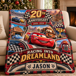 20th Anniversary Speed Fans Cartoon Blanket - Personalized Gifts For Childhood Blanket 04HATI061026