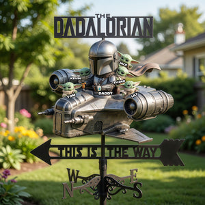 Space Hero Dad Metal Weather Vane - Personalized Gifts For Dads 05NATI120526