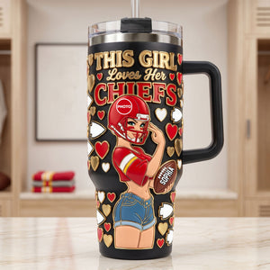 All-Star Girl Colorful 40oz Tumbler With Handle - Personalized Gifts For Sport Lovers 01HUTI010726