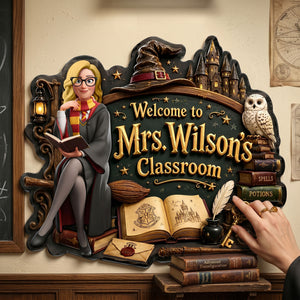 Enchanted Learning Metal Sign - Personalized Gifts For Teacher 02NATI220626