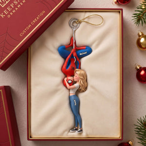 Sweet Kisses Love Acrylic Ornament - Personalized Gift For Couples 04HUTI190826