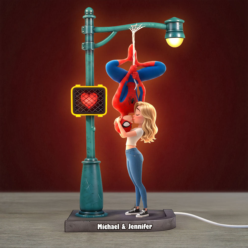 Kissing Hero Couple Light Box - Personalized Gifts For Couple Acrylic Light Box 02HUTI030826