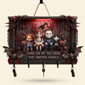 Scary Family Key Hanger - Personalized Gifts For Family 05OHTI270726