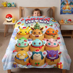 Lovely Dumpling Blanket - Personalized Christmas Gifts 01nati011026
