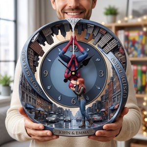 Every Moment With You - Personalized Gifts For Couple Acrylic Hanging Wall Clock 05HATI240726