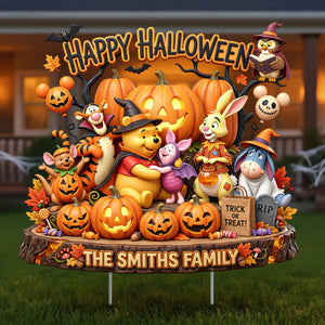 Loved & Hauntingly Together Yard Sign - Personalized Gifts For Family 06PATI040826