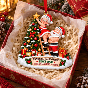 Annoying Each Other Christmas Ornament - Personalized Gifts For Couples 01OHTI161026