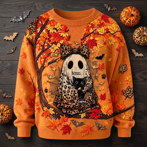 Autumn Boo Jee Cat Sweater - Personalized Gifts For Cat Lovers 04qhti100826