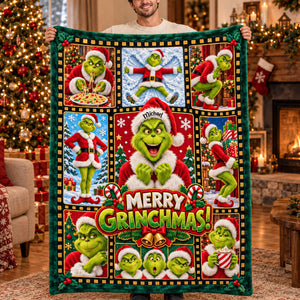 Festive Season Blanket - Personalized Gifts For Christmas Blanket 01PATI151026