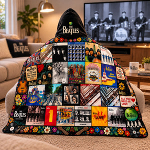 The Beatles Hood Blanket - Personalized Gifts For Music Lovers 04nati291026