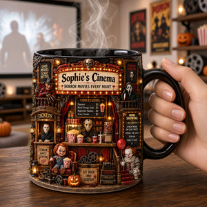 Macabre Midnight Slasher's Cinema Magic Mug - Personalized Gifts For Horror Lovers 05toti070926