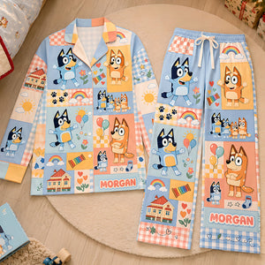 Puppy Cozy Pajamas Set - Personalized Gifts 01pati250826
