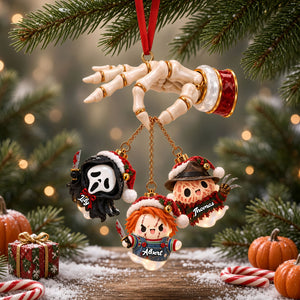 Hanging Christmas Boo Ornament - Personalized Gifts For Horror Fans Christmas Ornament 01PATI280926