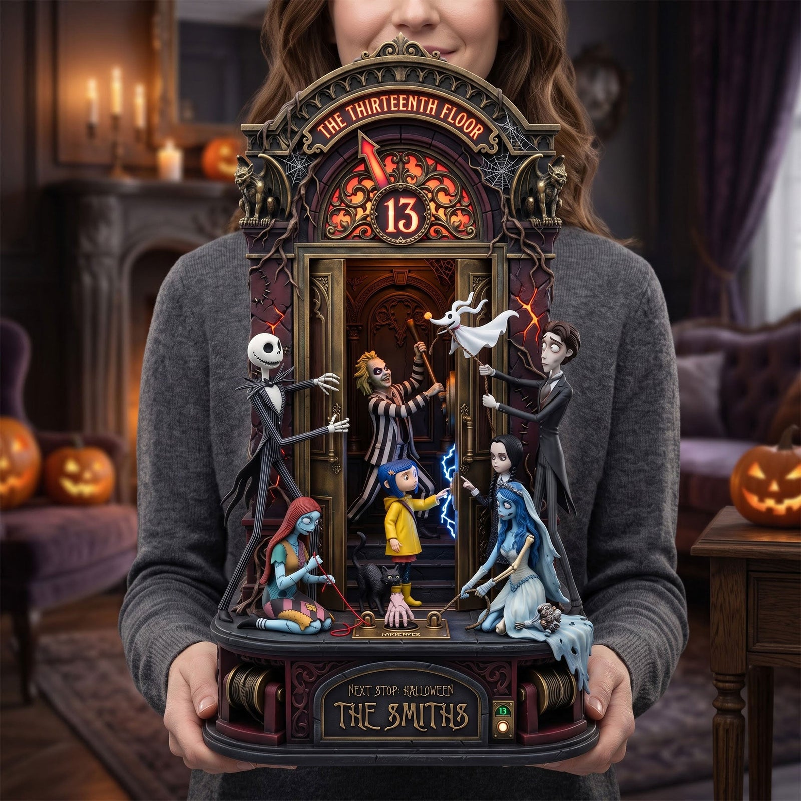 13th Floor Nightmare Acrylic Plaque - Personalized Halloween Gifts For Family 01hati100826