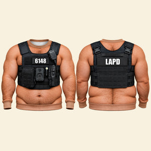 Police Officers Tactical Vest 3D Shirt - Personalized Gifts For Police Officers 02huti201026