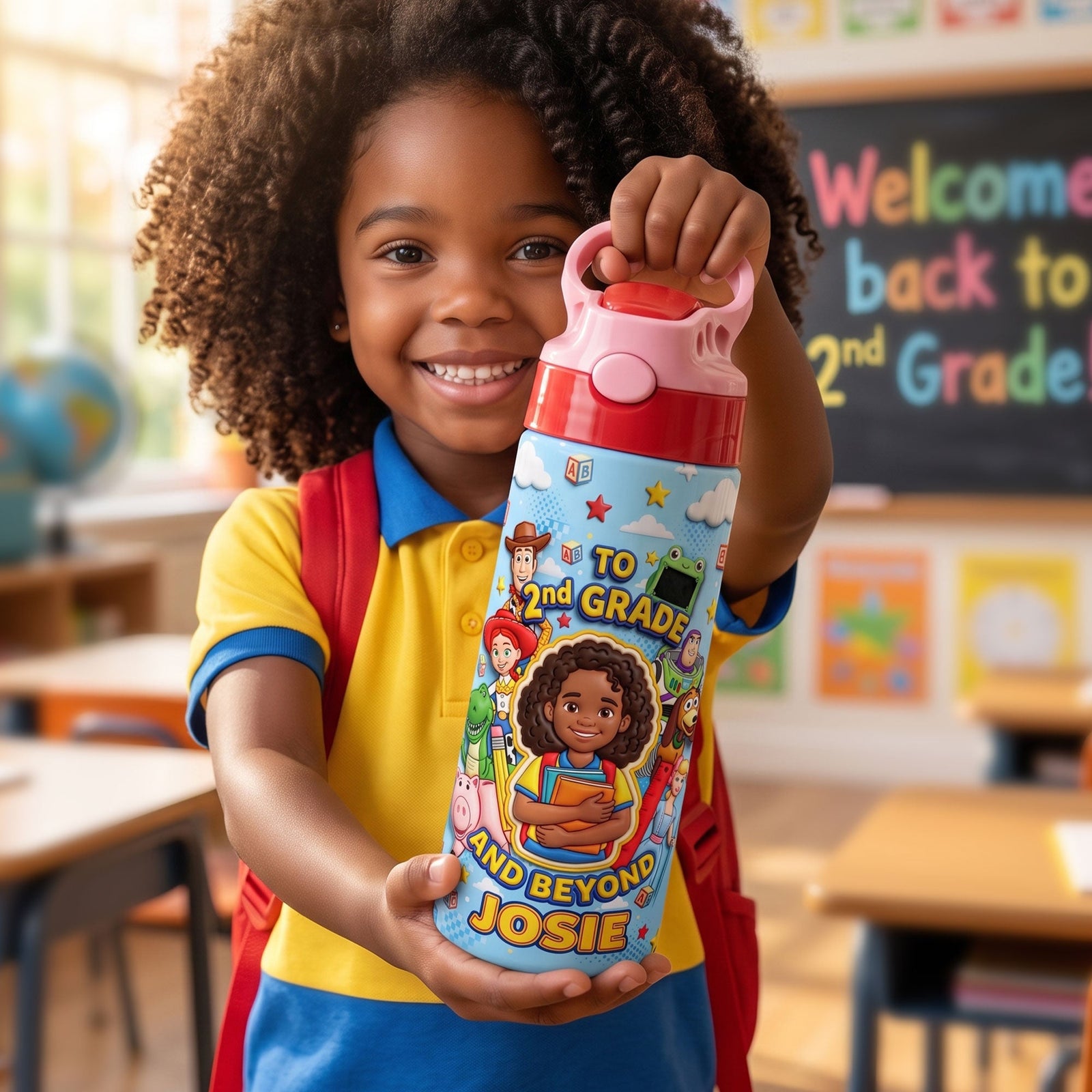 Little Adventurer Kids Tumbler - Custom Photo Back To School Gifts 02huti280726