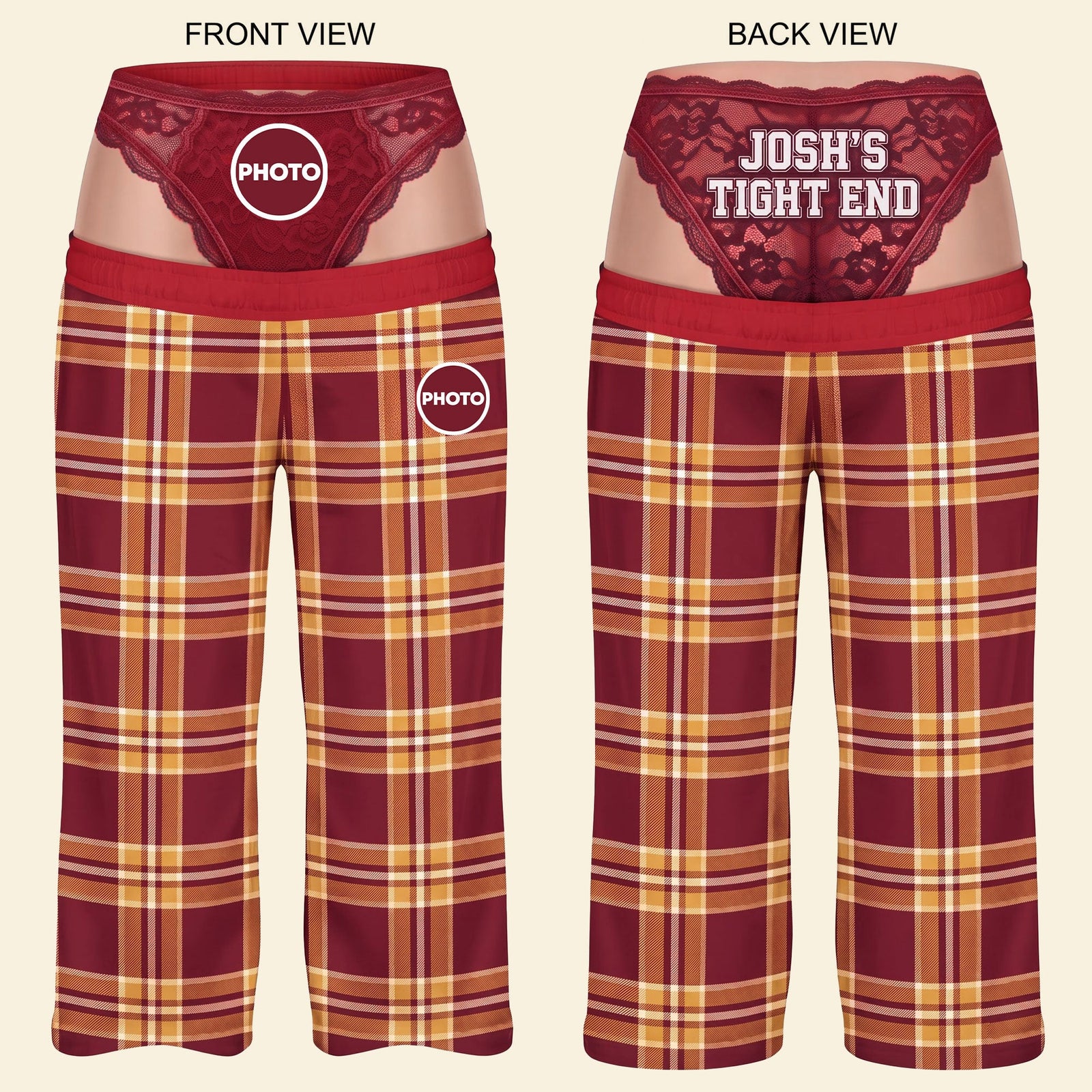 Rivalry Game Couple Pajama Pants - Personalized Funny Gift For Sport Lovers 02NATI290926