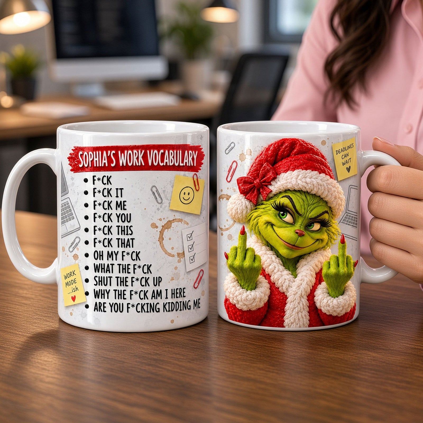 Sarcastic Christmas Coworker Mug - Personalized Gifts For Coworkers 05NATI141026