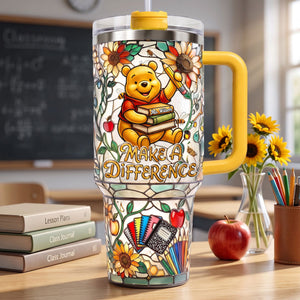 Good Teacher To Be 40oz Tumbler With Handle - Personalized Gifts For Teachers 03qhti010826