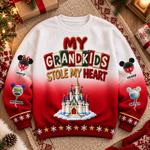 Grandkids Stole My Heart Christmas Sweater - Personalized For Grandma 04OHTI231026
