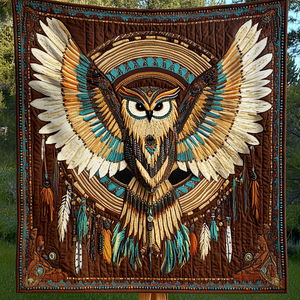 Moonlit Owl Quilted Blanket NCU0DK4419