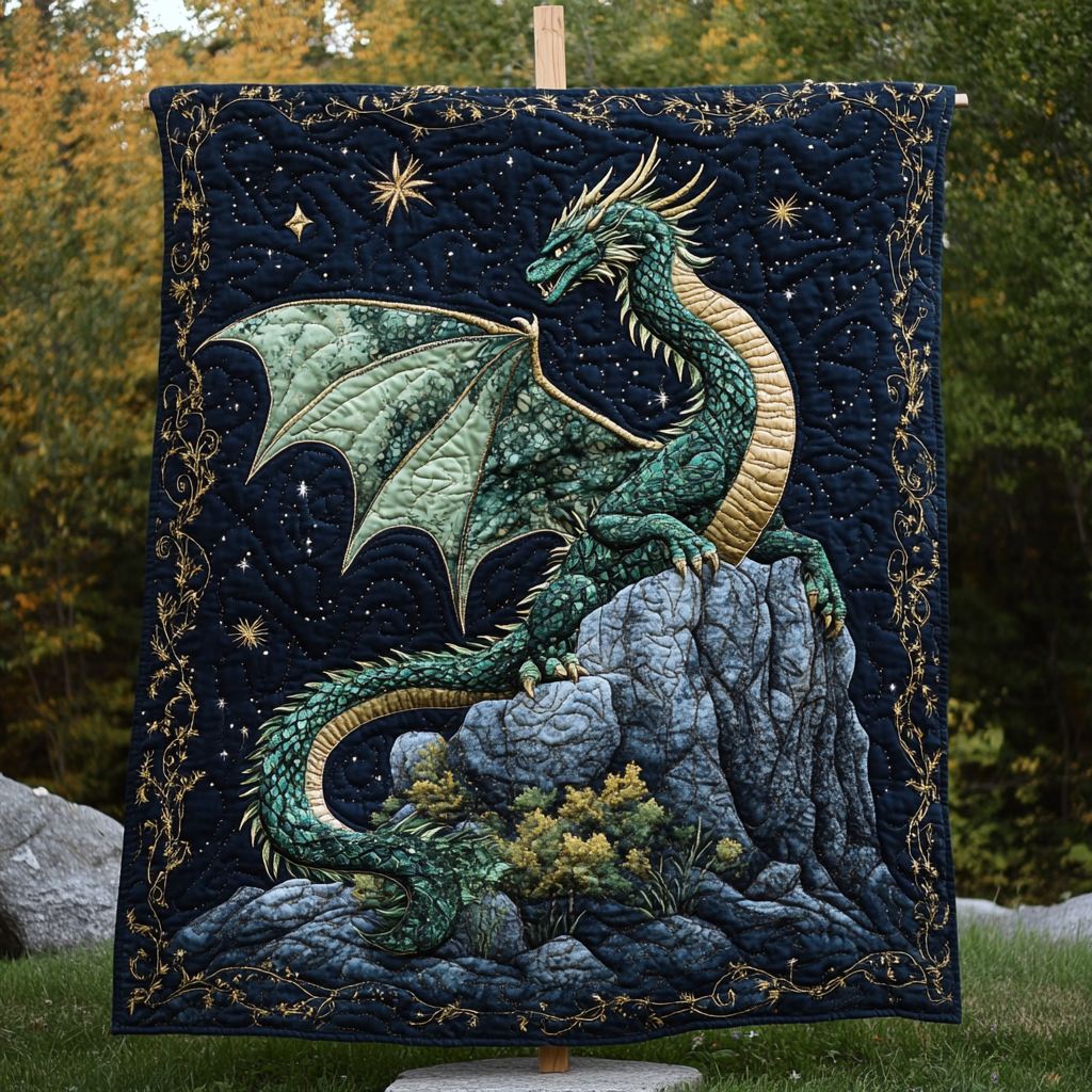 Mystic Dragon Dreams Quilted Blanket NCU0DK4064
