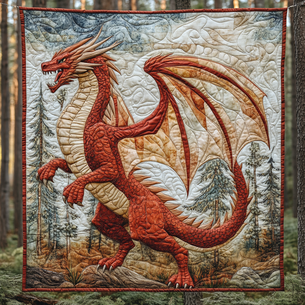 Mystic Dragon Quilted Blanket NCU0DV4078