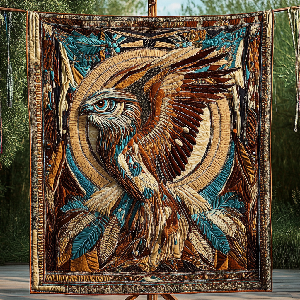 Mystic Feather Quilted Blanket NCU0DK4418