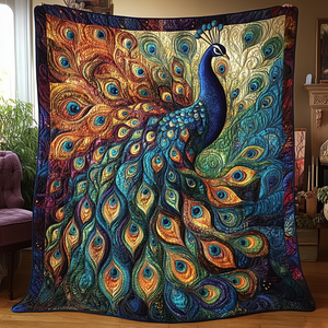 Mystic Feathers Quilted Blanket NCU0VH3739