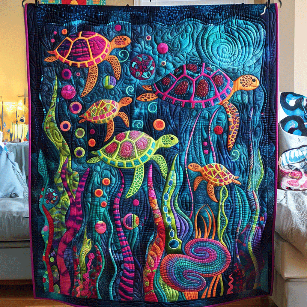 Oceanic Dream Quilted Blanket 09acxn100425