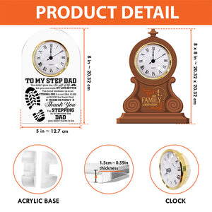 The Horror Family Desk Clock Plaque - Personalized Gifts For Family 02QHLU280525-Homacus