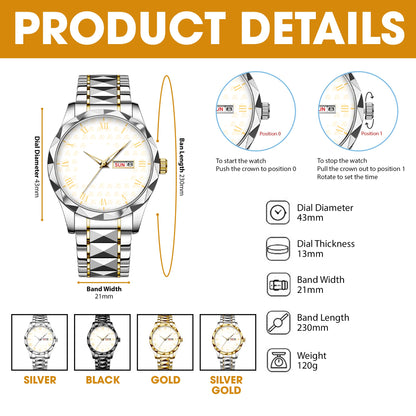 Timeless Wand Men's Watch - Personalized Gifts For Fantasy Fan 01NALU310725