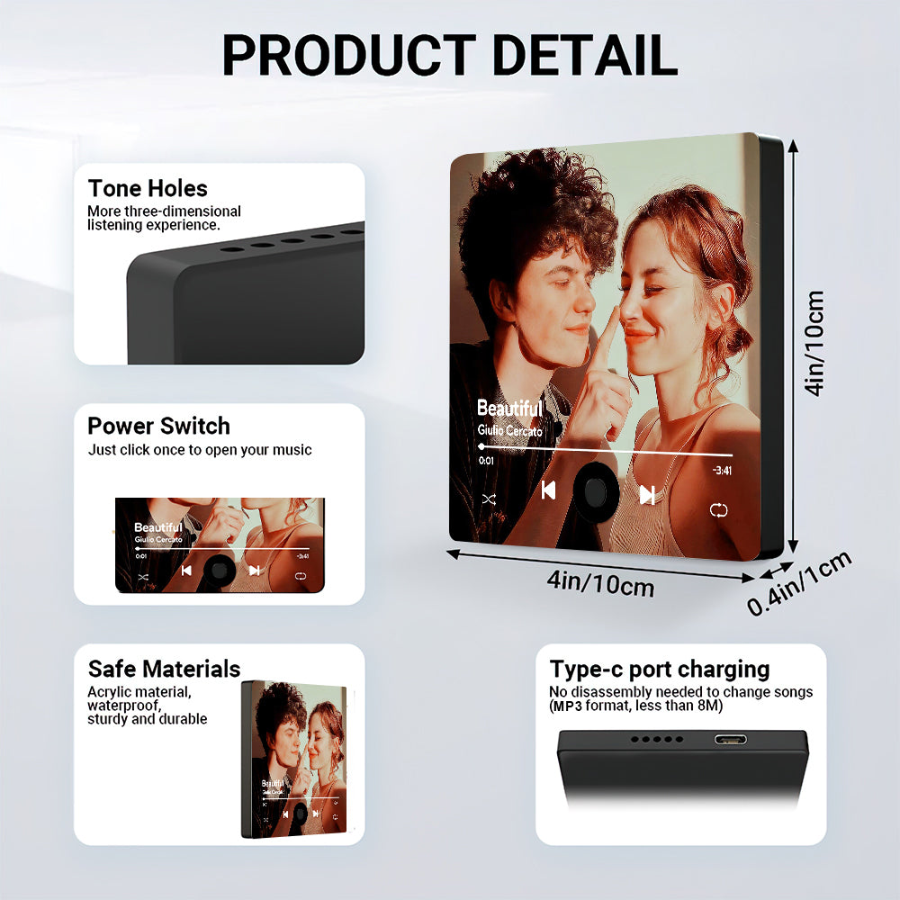 Mẫu - (Printbelle) Custom Music & Photo Fridge Magnet Gifts For here - Fridge Magnet - GoDuckee