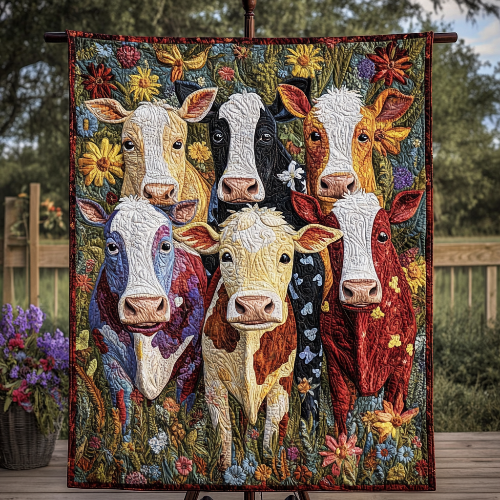 Pasture Beauty Quilted Blanket NCU0VH3832