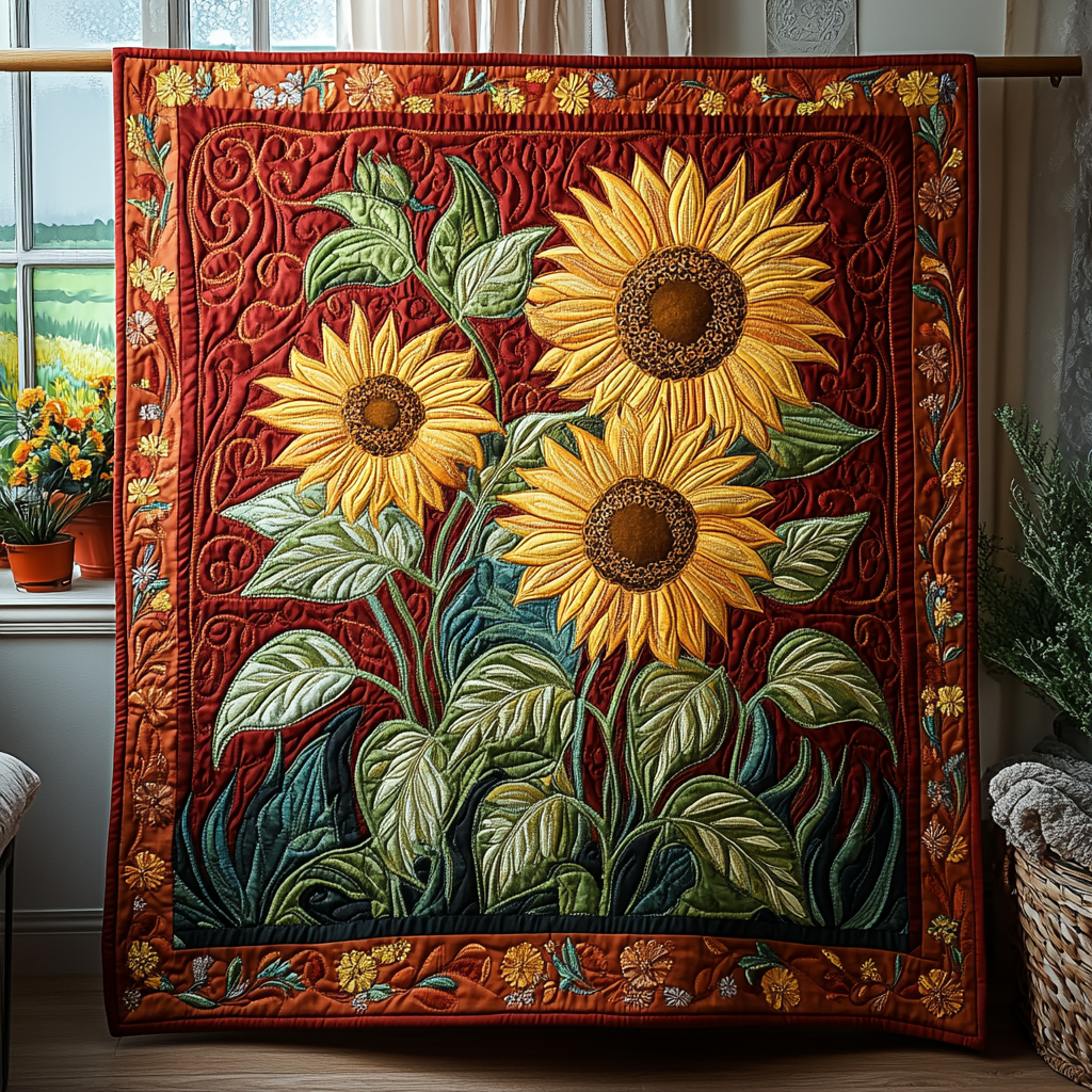 Petals of Joy Quilted Blanket NCU0DV3174